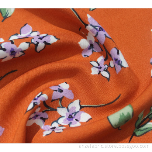 hotsale tryckt 100% rayon tryckt poplin tyg för kläder